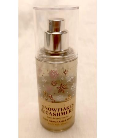 Bath & Body Works Fine Fragrance Mist Travel Size Mini Purse Spray 2.5 Ounce (Snowflakes & Cashmere) 2.50 Fl Oz (Pack of 1)