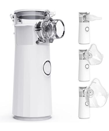 Mini Portable Nebulizer,Handheld Nebulizer Machine for Adults & Kids, Quiet Nebulizers for Travel and Household Use, Ultrasonic Nebulizer Personal Cool Mist Steam Inhaler