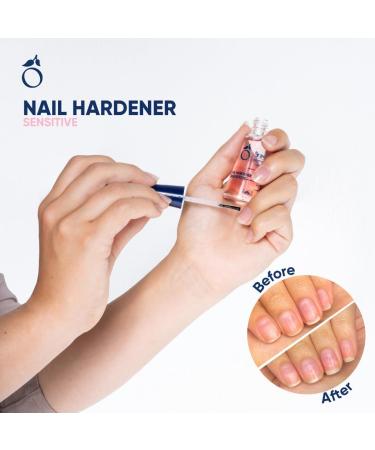 Herome - 3 PACK Nail Hardener Sensitive 3x10ml | With Keratin Nail Strengthener for Sensitive & Weak Nails Strengthening Treatment Hardening Nail Polish for quick Nail Growth 3-Pack - Buy Online on GoSupps.com