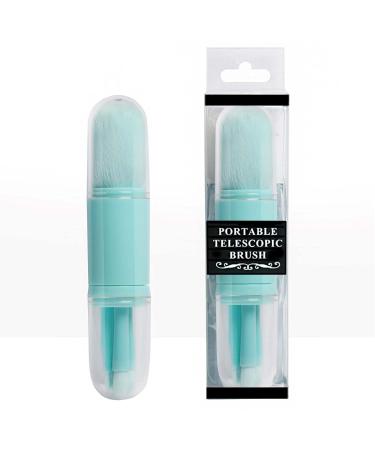 Travel Makeup Brush Set - 4 in 1 Retractable Portable Brushes with Holder | Multifunctional Blue Makeup Brush Kit - Buy Online on GoSupps.com