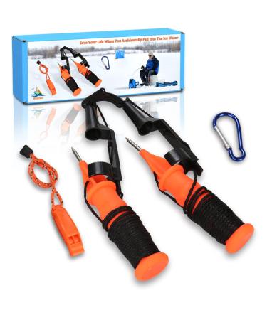 Boaton Ice Safety Picks, Safety Kits for Ice Fishing and Ice Skating, Save You from Falling Into Ice, Floating and Safe to Use