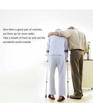 Safety Crutches Portable Crutches Lightweight Walker Canes Aluminum Button Adjust Height Underarm Walking Sticks Adult Underarm Walking Cane Comfortable Independence - Buy Online on GoSupps.com