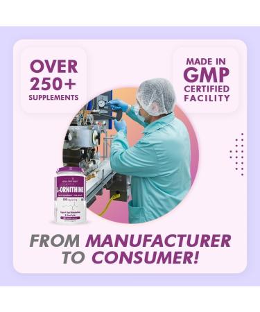 Trexgenic L-Ornithine 500mg - Stable Urea Detox & Liver Support | 60 Veg Capsules for Protein Metabolism - Buy Online on GoSupps.com