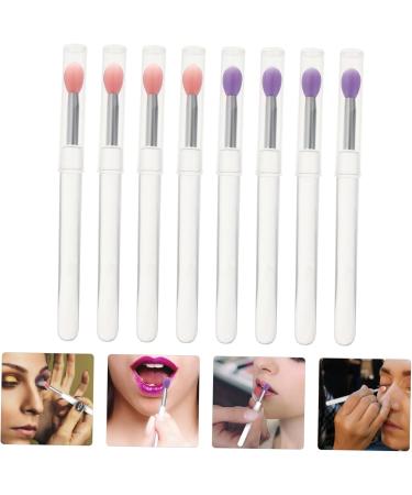 Baluue 16 Pcs Silicone Lip Brush Eyeshadow Brush Makeup Lipstick Lip Brush with Lid Bunny Ear Pearl Clip Pp - Buy Online on GoSupps.com