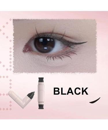 Eyeliner Stamp - 1ml Winged Eye Line Stamp | Double Head Eyeliner Stencil Kit | Long Lasting Liner Pencil Strame for Easy Makeup Cosmetics - Buy Online on GoSupps.com