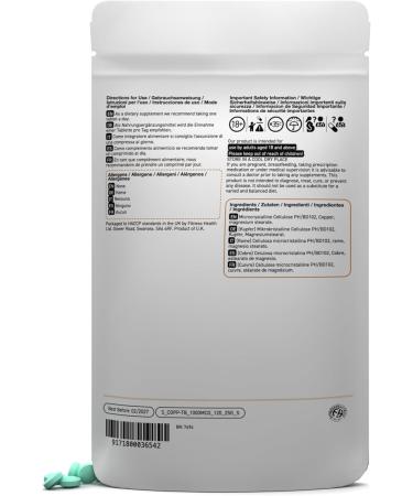Fitness Health Copper 1MG 120 Tablets - Vegan Copper Gluconate Supplement - Buy Online on GoSupps.com
