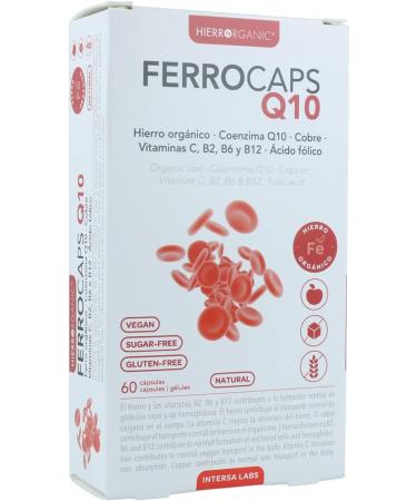 INTERSA FERROCAPS Q10 60cap. compl ment complet propos en g lules pratiques prendre r guli rement selon la dose conseill e bo te de 60 g lules et convient ceux qui privil gient des produits e - Buy Online on GoSupps.com
