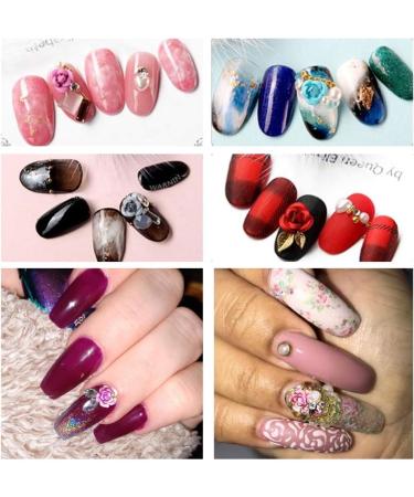 8 Boxes Nail Art 3D Rose Rhinestones Set | Mixed Gems, Metal Flowers, Pearls | Nail Design Supplies for Acrylic & False Nails | Manicure Decoration Kit - Buy Online on GoSupps.com