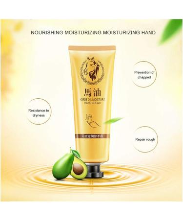 Merkts Horse oil hand cream anti-aging moisturizing whitening lotion horse oil dry foot cream 30ml winter anti-drying moisturizing nourishment - Buy Online on GoSupps.com