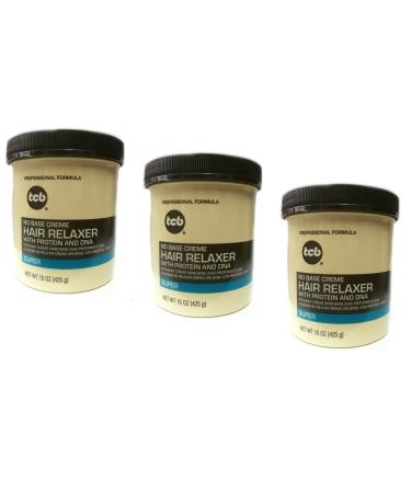 3x Relaxer/Smoothing Cream TCB No Base Creme Hair Relaxer SUPER 425g (total - 1275g)