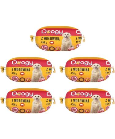 30 x 450g Dog Sausage | Beef Roll | Wet Dog Food | Dog Sausage | Sausage Dog Food with Premium Beef - Buy Online on GoSupps.com