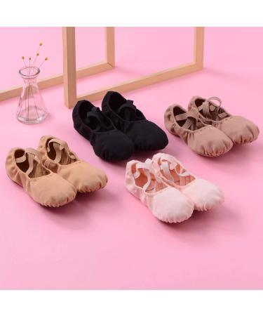 Shop Bothevin Ballet Shoes - Leather Sole & Lycra Training Slabs for Kids & Adults Sizes 23-44 EU Black - Buy Online on GoSupps.com