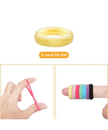 Realure 200 Mini Colorful Hair Ties for Girls & Babies | Soft Elastic Rubber Bands for Braid Accessories - Buy Online on GoSupps.com