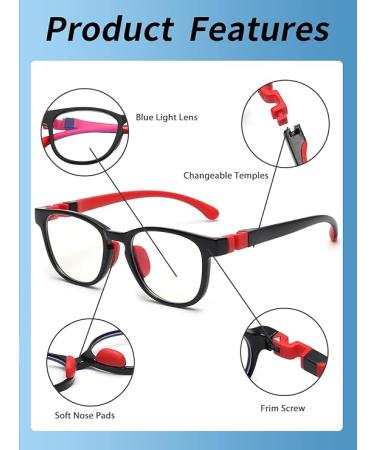 JM Kids Blue Light Glasses | Computer Gaming Glasses for Girls & Boys Ages 3-10 - Buy Online on GoSupps.com