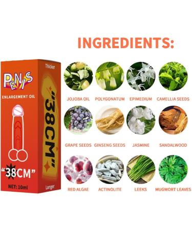 BAWUTZ 10 ml d'huile d'agrandissement du p nis huile de massage pour hommes pour le sexe agrandissement du p nis extra fort les hommes am liorent l' rection et retardent l' jaculation (3PC) - Buy Online on GoSupps.com