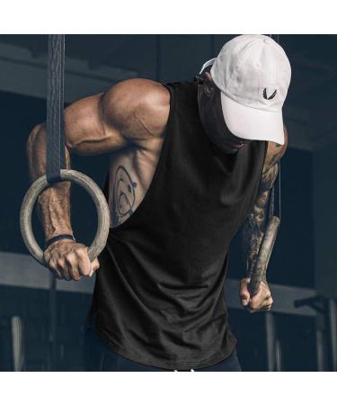 COOFANDY Men's Black Tank Top - Sleeveless Gym Bodybuilding Shirt | XL Muscle Shirt for International Shipping - Buy Online on GoSupps.com