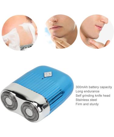 Qukaim Electric Hair Trimmer Electric Hair Clipper Double Cutter Trimmer for Men Washable Stainless Steel Blue - Buy Online on GoSupps.com