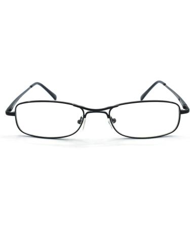 Extra Wild Metal Reading Glasses - 3-Pack Black with Spring Hinge & Hard Case for Men & Women - 2.0 Diopters - Buy Online on GoSupps.com