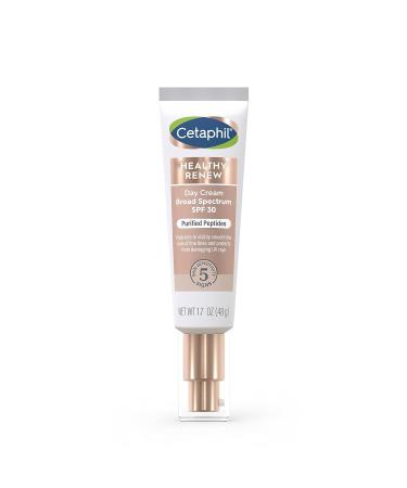 Cetaphil Healthy Renew Moisturizing Day Cream 1.7 Oz Daily Moisturizer with SPF 30 Skin Tightening Anti Wrinkle Cream for Face with Peptides Fragrance Free Retinol Alternative For Sensitive Skin 1.7 Ounce (Pack of 1) - Buy Online on GoSupps.com