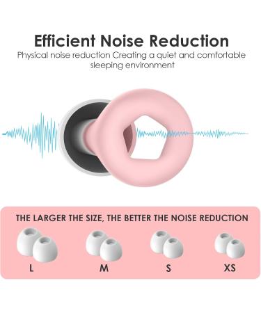 Buy Reusable Soft Earplugs for Noise Reduction | Perfect for Sleeping Travel and Work | Pink & White Sound Protection - Buy Online on GoSupps.com