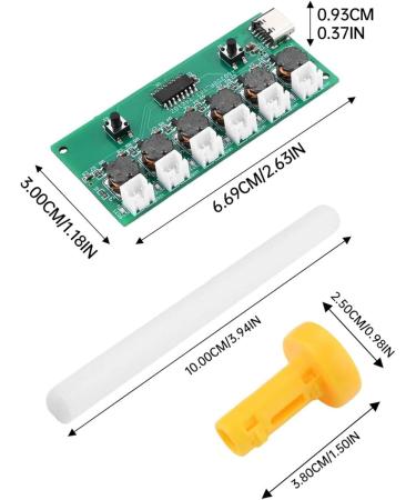 Portable USB Humidifier Kit - Adjustable Mist Levels Compact Design with Yellow Brackets | International Shipping Available - Buy Online on GoSupps.com
