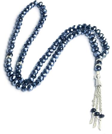 VSilay Lianxue Acrylic Alloy Prayer Pearl Bracelet | Exquisite Tasbih Rosary & Islamic Hand Rings for Meditation | Silver Spiritual Accessory - Buy Online on GoSupps.com