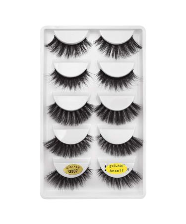 False Eyelashes 5 Pairs Imitation Mink Hair Eyelashes Curly Eyelashes with 5 Different Styles Reusable - Buy Online on GoSupps.com