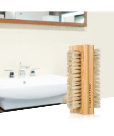 GREENTH PRO 100% Boar Bristle Nail Brush Set - 3PCS Wooden Nail Scrub Brush for Toes and Nails Cleaning - Buy Online on GoSupps.com