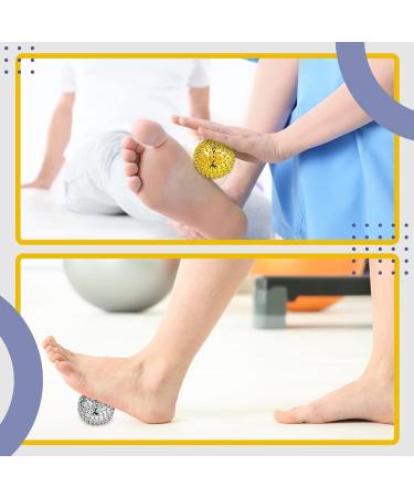 20 Pcs Magnetic Acupressure Massage Balls - Hedgehog Therapy Balls for Stress Relief (32mm Silver & Gold) - Buy Online on GoSupps.com