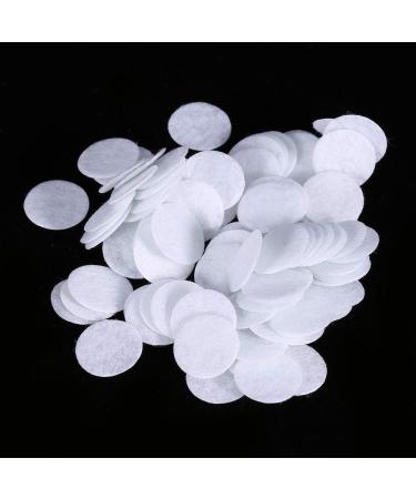 Filterwatt 100 pieces of microdermabrasions cotton filter round filter pads Environmentally friendly facial cleaning filter for blackheads for eliminating beauty (diameter 15mm)