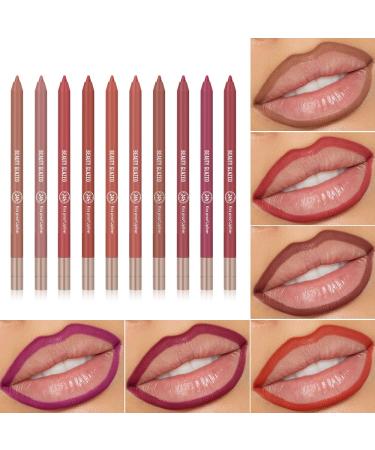 Ultra Fine Waterproof Lip Liner - Long-Lasting Matte Pigmented Pencils in Assorted Colors | Non-Stick & Fade-Resistant | Perfect for Natural Lip Makeup - Buy Online on GoSupps.com