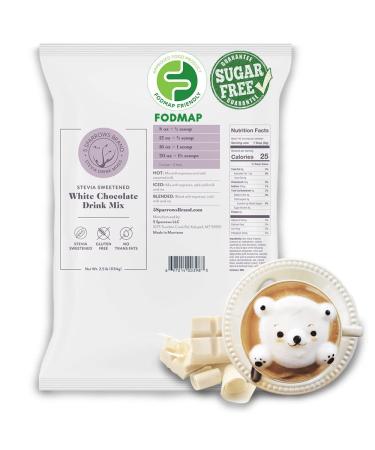 5 SPARROWS Sugar-Free White Chocolate Flavored Drink Mix- Stevia, Diabetic Friendly, Low FODMAP - No Sugar Coffee Creamer, 40 oz (2.5lb) (White Chocolate 40 oz (2.5lb), 2.5 Pound (Pack of 1)) White Chocolate 40 oz (2.5lb) 2.5 Pound (Pack of 1)