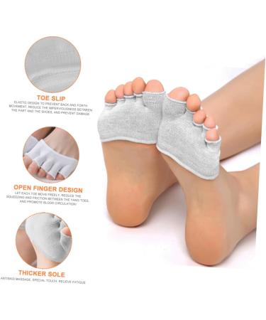Frcolor Invisible Open Toe Protection Socks for Men & Women - 12 Couples Pack Perfect for All Shoe Styles - Ultimate Heel Cushion & Comfort - Buy Online on GoSupps.com