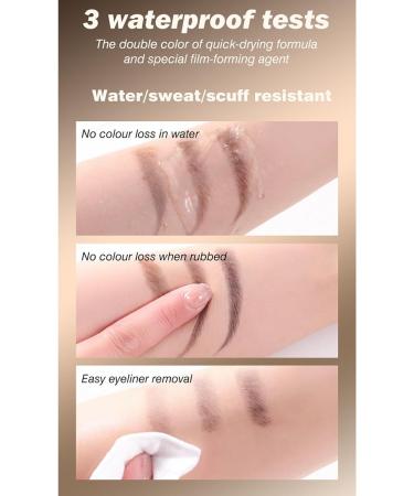 Eyebrow Pen Eyebrow Pencil with 4 Fork Tip Long-Lasting Microblading Pencil for Eyebrows Hair-Like Natural Brows (03) - Buy Online on GoSupps.com
