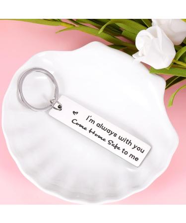 Personalized Gift Keychain for Son from Mom - Perfect Father's Day or Birthday Gift for Husband, Boyfriend, Dad - Ideal Keyring for Driver, Trucker, Policeman, Pilot - Anniversary or Christmas Gift for Men - Buy Online on GoSupps.com