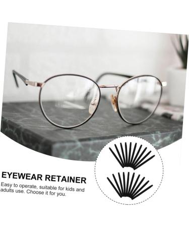 Lurrose 120 pcs Glasses Slippery Foot Cover - Slipproof Elastic Comfort Glass Holder & Earring Pebble Gel - Replaceable Black (4stk) - Ideal for Glasses Grip & Brake Pipe Use - Buy Online on GoSupps.com