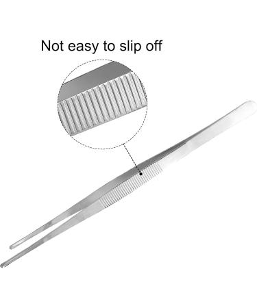 Extra Long Stainless Steel Tweezers 30cm - Precision Toothed Tip for Aquascaping Gardening Cooking & Industrial Use - Buy Online on GoSupps.com