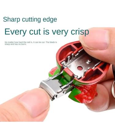 Strawberry Pineapple Folding Nail Clippers Portable Panda Tiger Cartoon Fingernail Sanding Mini Lovely Convenient Nail File (Color : B2) - Buy Online on GoSupps.com