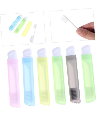 Buy Homsfou 18-Pc Foldable Portable Toothbrush Set - Travel Oral Care | Camping & Manual Toothbrushes in Random Colors - Buy Online on GoSupps.com