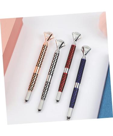 Baluue 3pcs Embroidery Pen Eyebrow Pen Brow Pencil Permanent Pen Makeup Pen Golden Crystal - Buy Online on GoSupps.com
