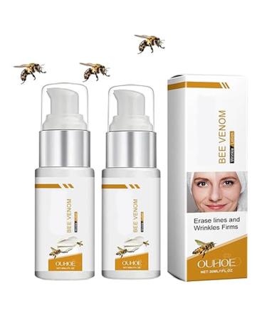 gcdat 2PCS Bee Venom Lotion Cream - Wrinkle Removal & Firming Moisturizing Lifting & Recovery - All Skin Types - Anti-Aging Bee Venom Lotion Cream - 1 Oz Each
