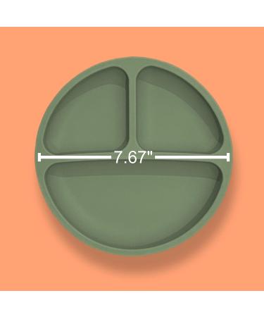 LittlePanda Silicone Baby Plates with Suction | 100% Silicone Divided Plates for Kids | Baby Led Weaning Supplies | Microwave & Dishwasher Safe Toddler Plates | 3 Pack - Buy Online on GoSupps.com