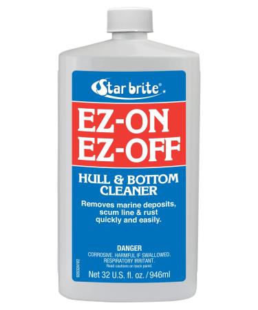 STAR BRITE EZ-ON EZ-Off Boat Hull & Bottom Cleaner - Remove Marine Deposits & Scum Line Quickly & Easily 32 Ounce