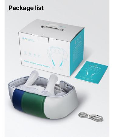 AllJOy Wireless Neck Massage Device with Warmth - 4D Shiatsu Massager for Neck Back Shoulder & Leg Pain Relief - Perfect Gift for Men & Women - Buy Online on GoSupps.com