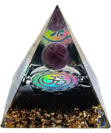 YCYINGCHENG Moonstone Crystal Orgone Pyramid - Healing Energy Tower with Flower of Life Blessing | Home & Office Decor - Buy Online on GoSupps.com