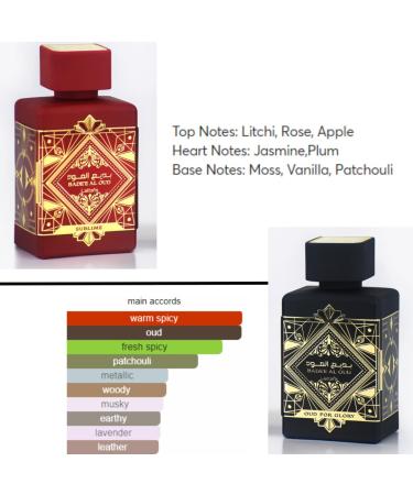 Lattafa Perfumes Bade'e Al Oud for Glory & Bade'e Al Oud Sublime EDP - 100ml (3.4 oz) |Vanilla Amber & Oud (VALUE PACK) - Buy Online on GoSupps.com