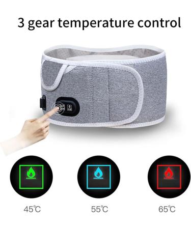 Shaple Heating Waist Belt | Portable Elastic Support for Dysmenorrhea & Back Pain Relief | Reusable with 3 Heating Levels - Buy Online on GoSupps.com