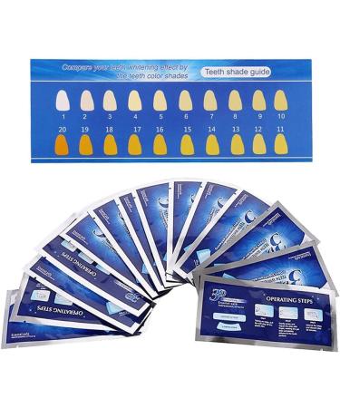 Advanced Teeth Whitening Strips Kit - 14 Double Elastic Gel Strips for 7 Treatments - Buy Online on GoSupps.com