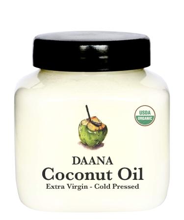 Daana Organic Coconut Oil for Skin: Extra Virgin Cold Pressed (12 oz)