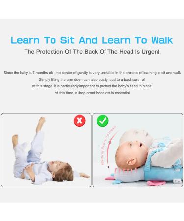 Jeja Baby Head Protection Pillow | Adjustable Safety Guard for Infants 4-24 Months | Tiger Design for Safe Crawling - Buy Online on GoSupps.com